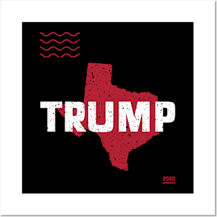 Trump Texas 2020 - Red Wave, Red State Posters and Art